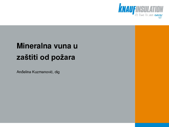 KA 2012 - Mineralna vuna u zaštiti od požara