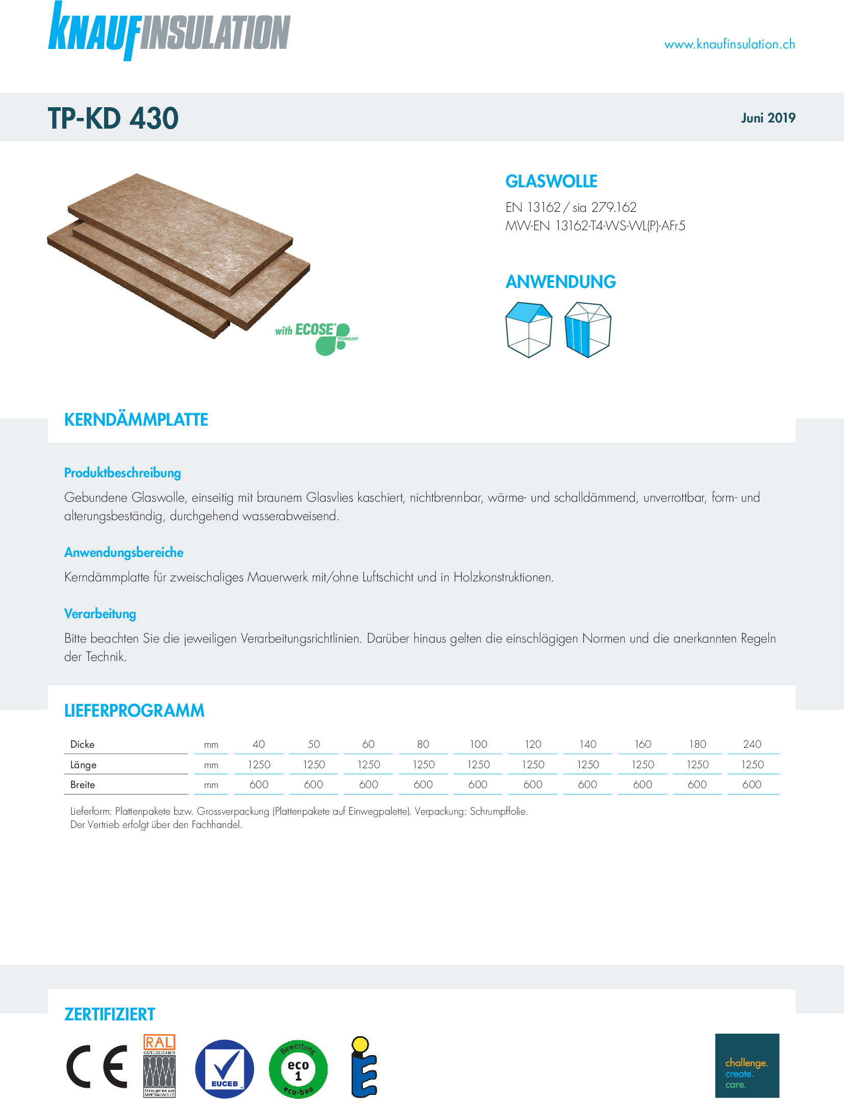 Datenblatt TP-KD 430