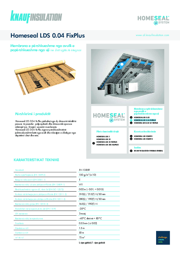 Fleta teknike - Homeseal LDS 0,04 FixPlus