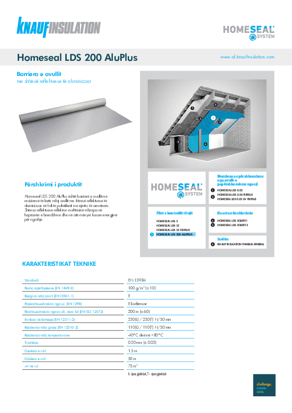 Fleta teknike - Homeseal LDS 200 AluPlus