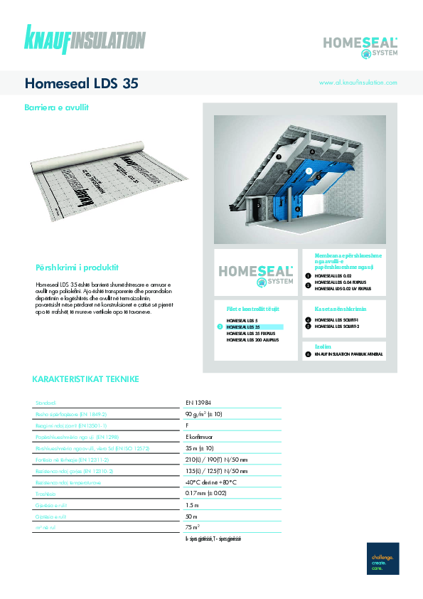 Fleta teknike - Homeseal LDS 35