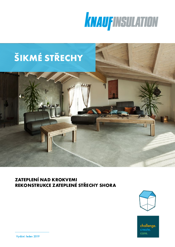 Šikmé střechy - zateplení nad krokvemi