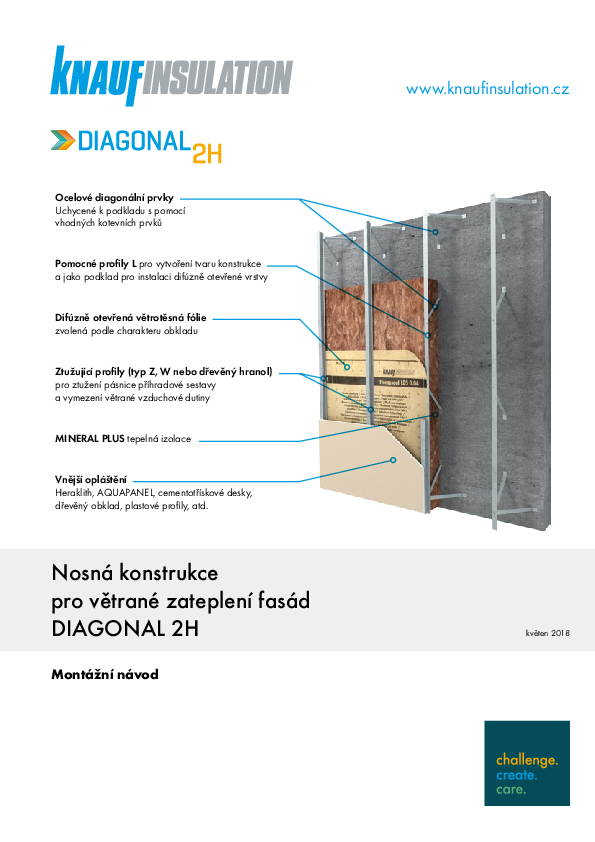 Montážní návod Diagonal 2H