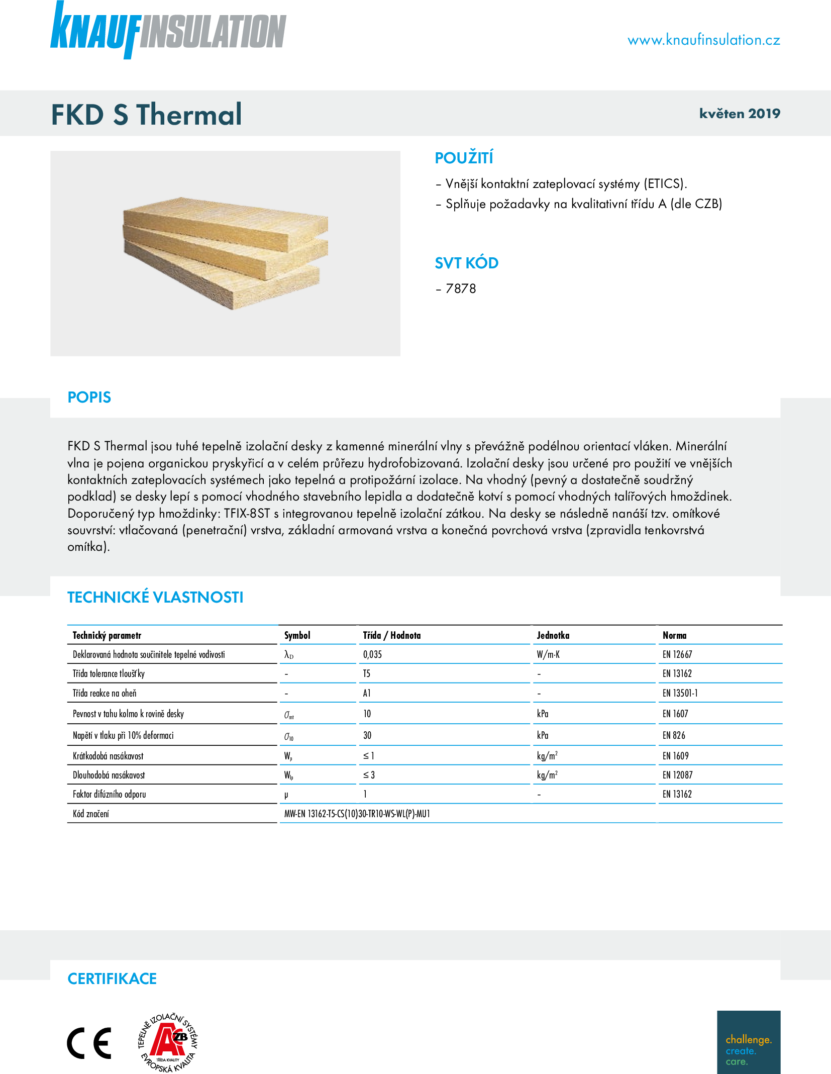 Technický list FKD S Thermal