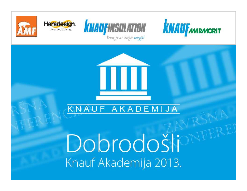 KA 2013 - Knauf Zemun - Suva gradnja