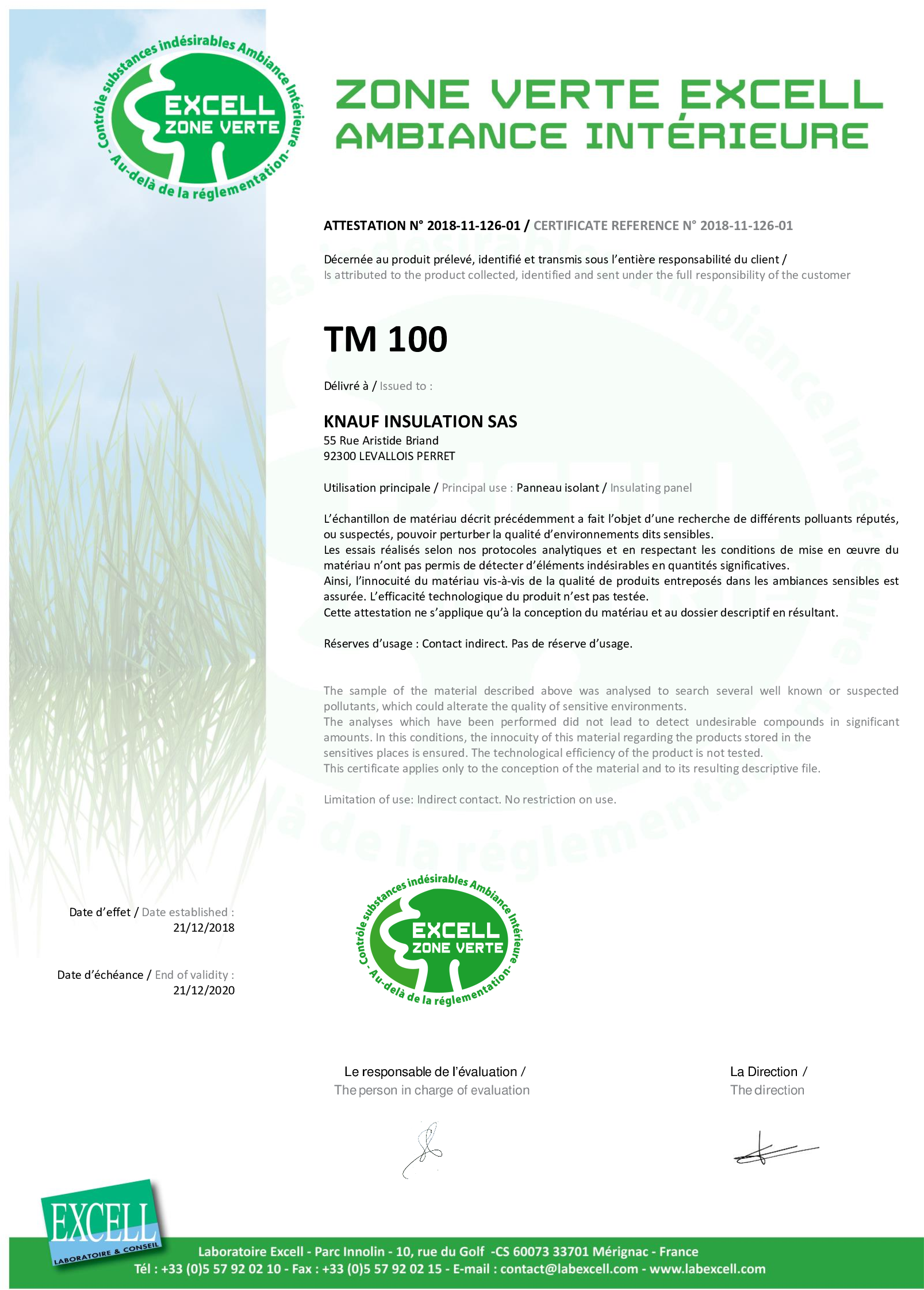 Label Excell TM 100