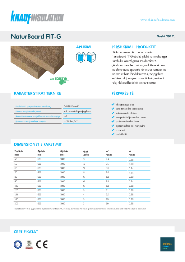 Fleta teknike - NaturBoard FIT-G