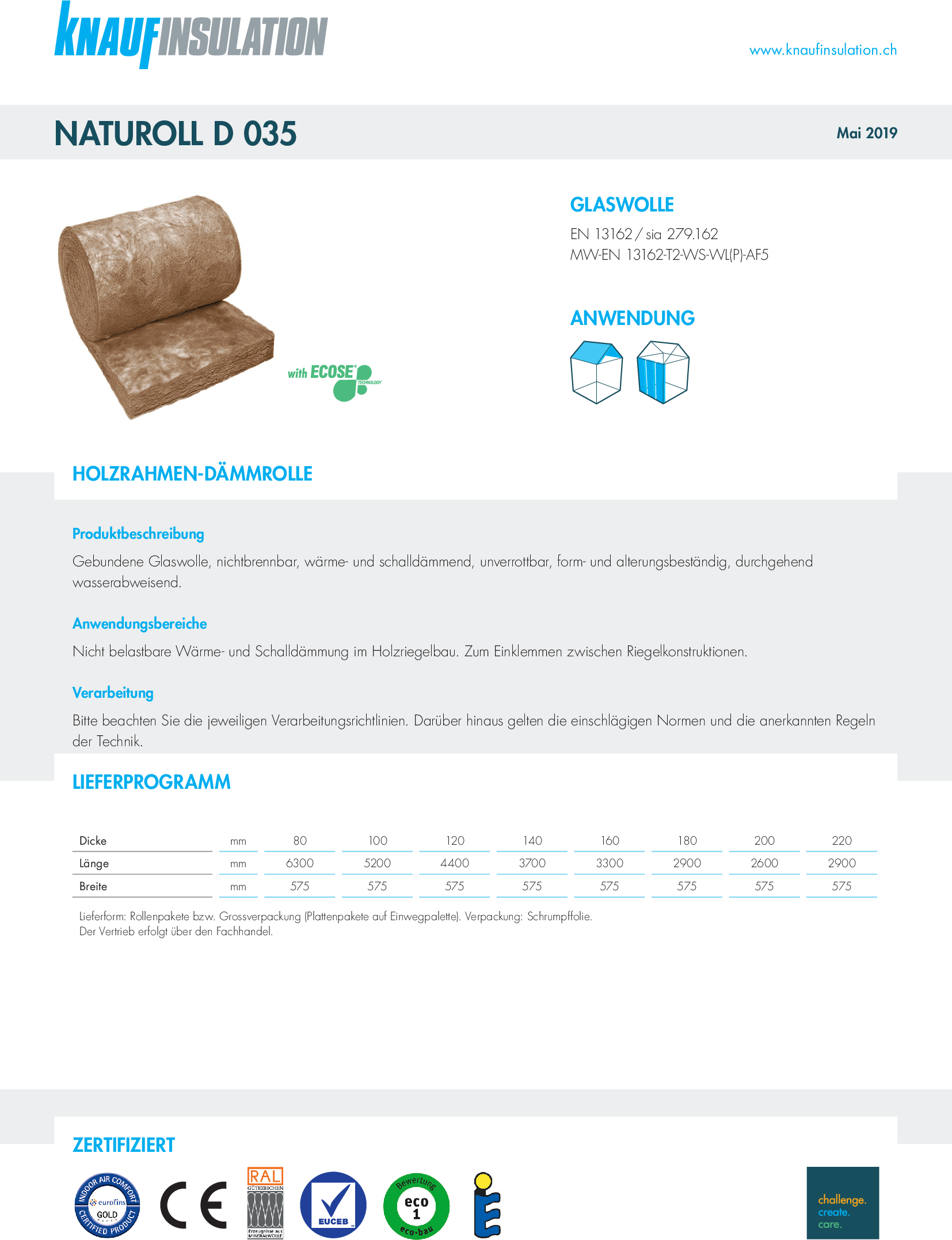 Datenblatt Naturoll  D 035