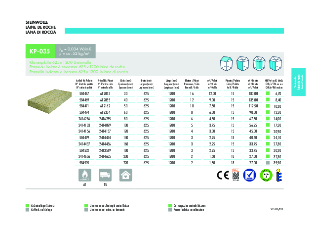 KP-035  Liste de prix