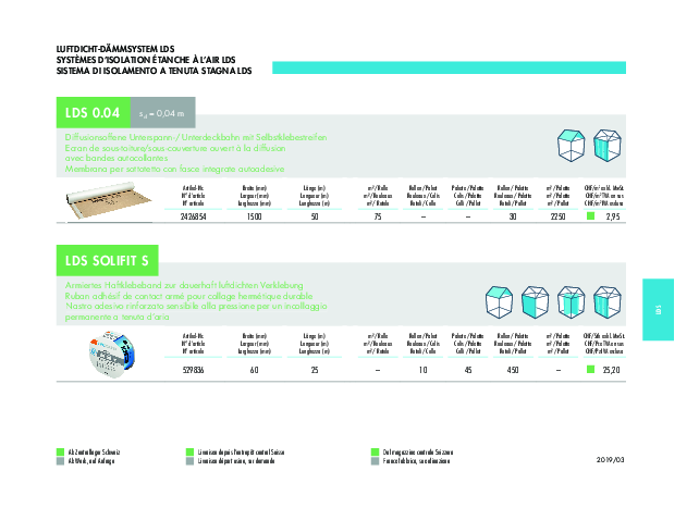 LDS 0.04 Preisliste