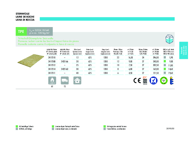 TPE Preisliste