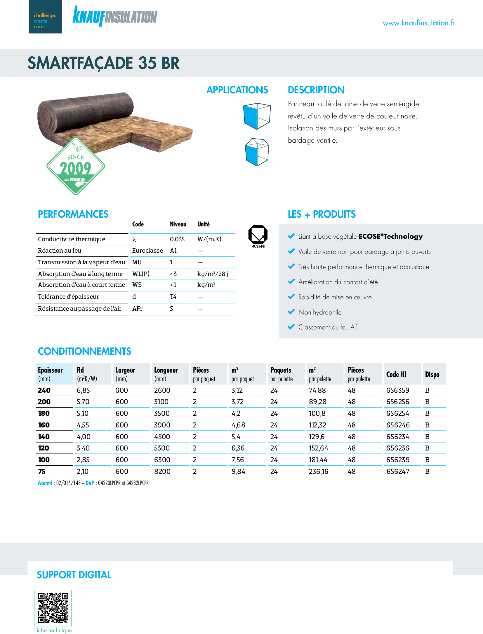 Fiche Produit - Smartfacade 35 BR