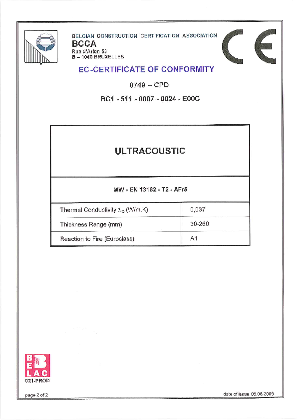 Marquage CE - Ultracoustic